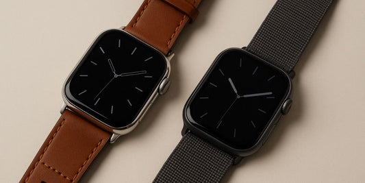 Bracelets Apple Watch : Cuir VS Nylon, lequel vieillit le mieux avec le temps ?