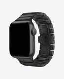 Bracelet Apple Watch en Acier Boucle Double - Noir