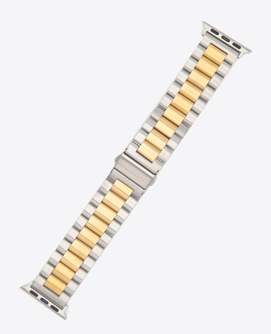 Bracelet Apple Watch en Acier Boucle Simple - Argent / Or