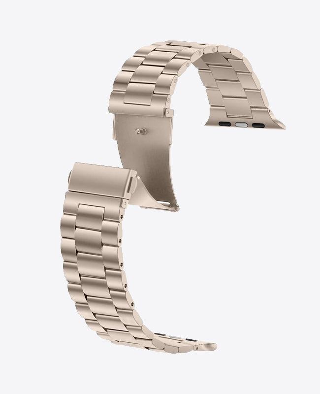 Bracelet Apple Watch en Acier Boucle Simple - Starlight