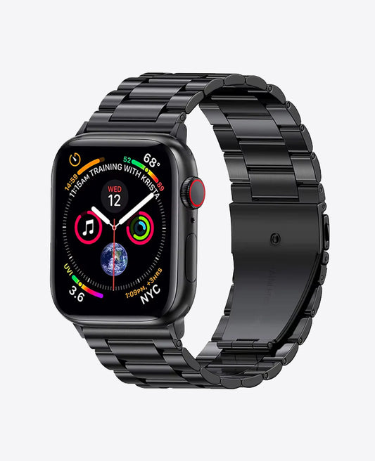 Bracelet Apple Watch en Acier Boucle Simple - Noir