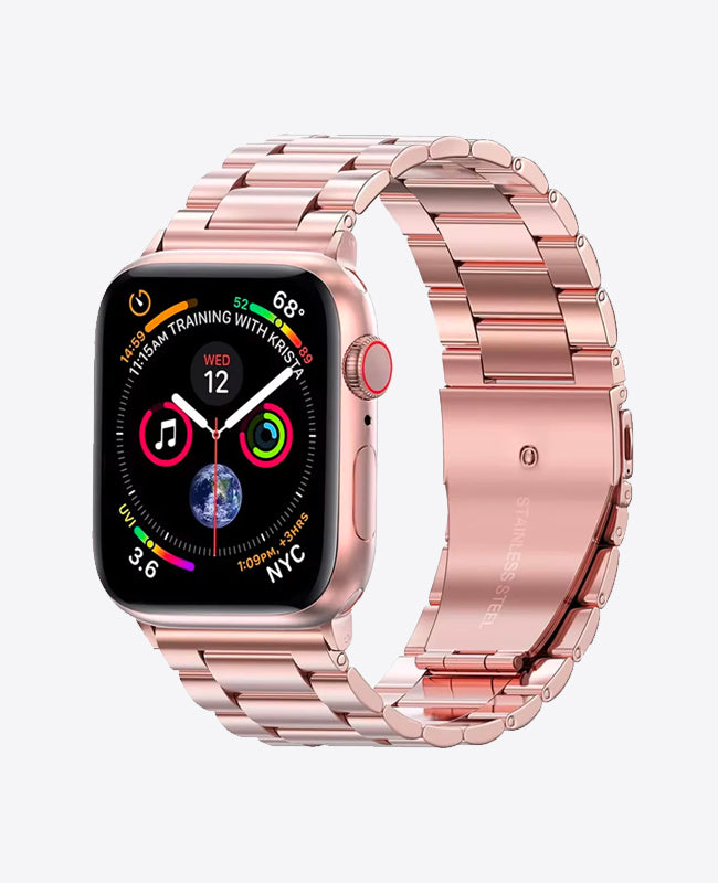 Bracelet Apple Watch en Acier Boucle Simple - Rose