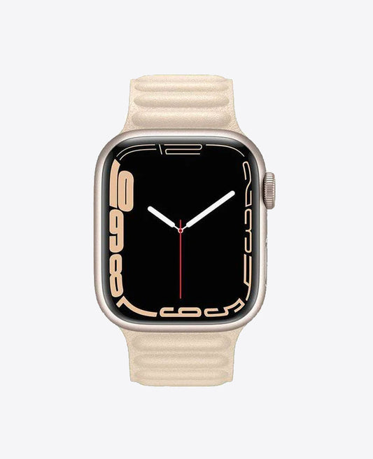 Bracelet Apple Watch en Cuir Magnétique - Starlight