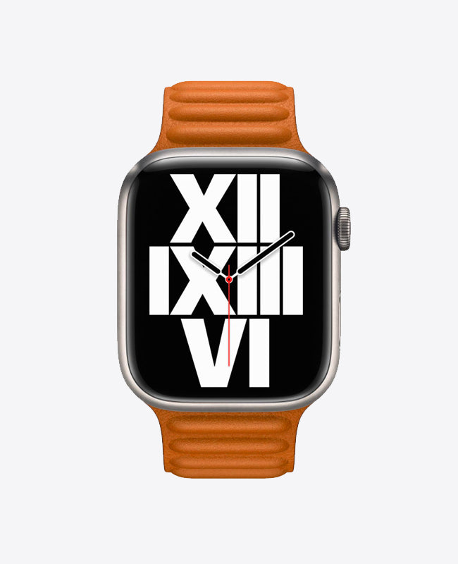 Bracelet Apple Watch en Cuir Magnétique - Brun