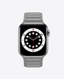 Bracelet Apple Watch en Cuir Magnétique - Gris Anthracite