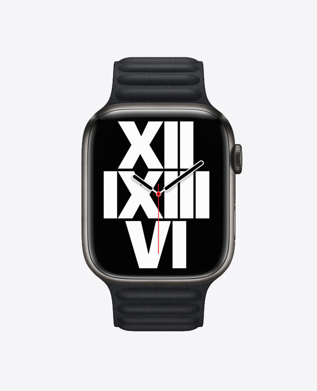 Bracelet Apple Watch en Cuir Magnétique - Midnight