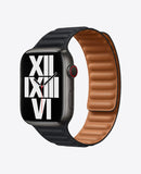 Bracelet Apple Watch en Cuir Magnétique - Midnight