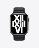 Bracelet Apple Watch en Cuir Magnétique - Noir