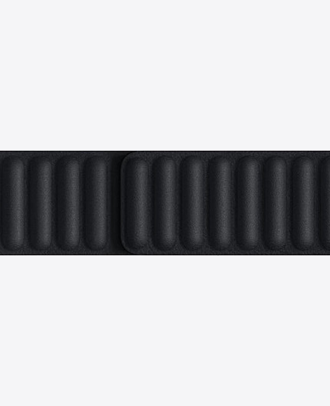 Bracelet Apple Watch en Cuir Magnétique - Noir