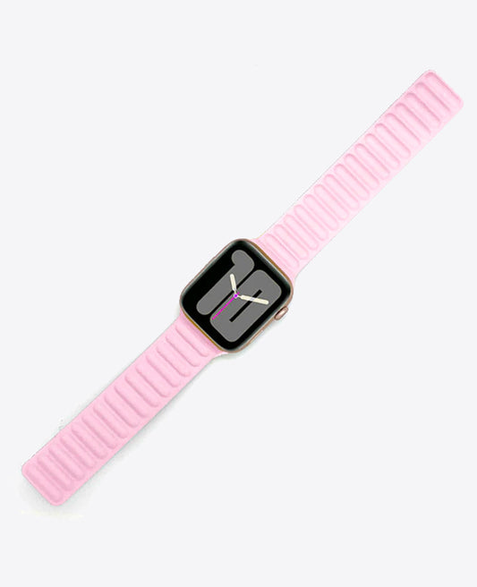 Bracelet Apple Watch en Cuir Magnétique - Rose