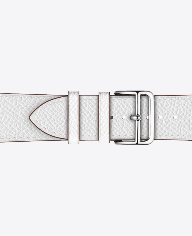 Bracelet Apple Watch en Cuir - Blanc