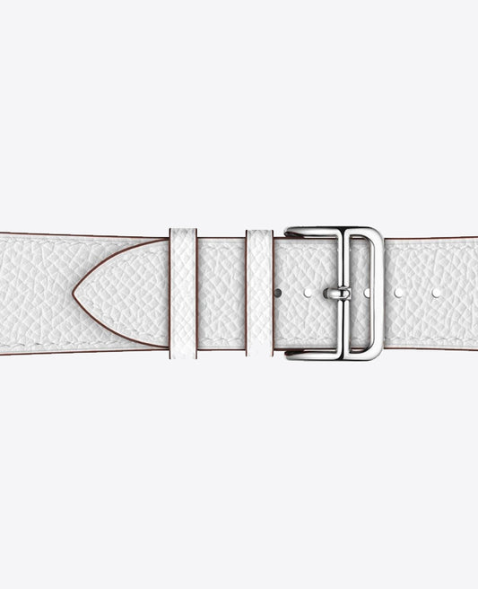 Bracelet Apple Watch en Cuir - Blanc