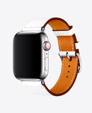 Bracelet Apple Watch en Cuir - Blanc