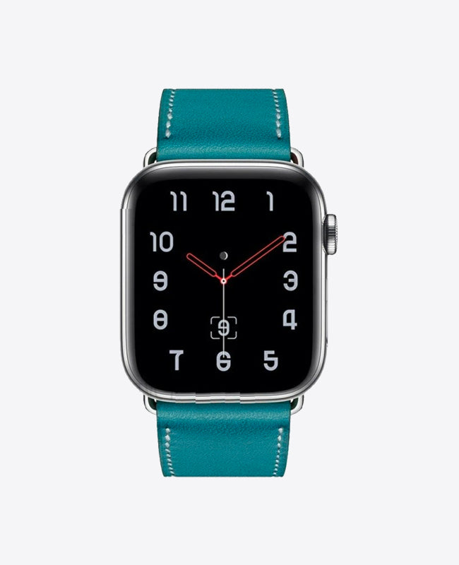 Bracelet Apple Watch en Cuir - Bleu