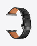 Bracelet Apple Watch en Cuir - Noir