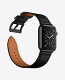 Bracelet Apple Watch en Cuir - Noir Complet