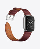 Bracelet Apple Watch en Cuir - Rouge