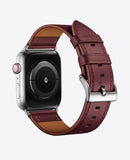 Bracelet Apple Watch en Cuir - Rouge