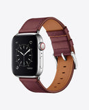 Bracelet Apple Watch en Cuir - Rouge