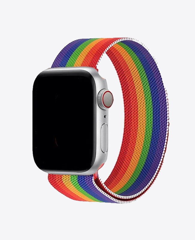 Bracelet Apple Watch Milanais - Arc-en-Ciel