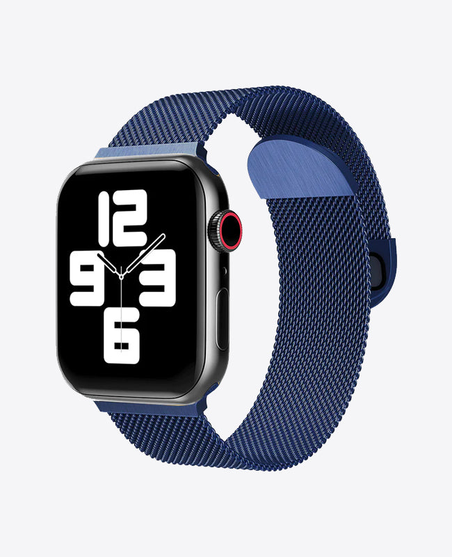 Bracelet Apple Watch Milanais Magnétique - Bleu