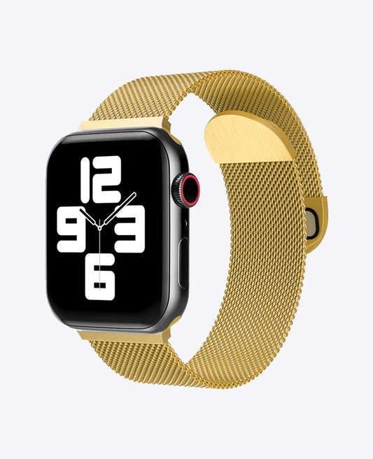 Bracelet Apple Watch Milanais Magnétique - Or