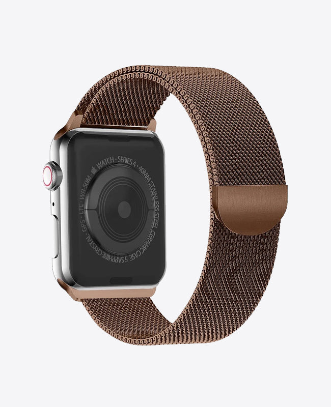 Bracelet Apple Watch Milanais - Marron