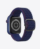 Bracelet Apple Watch en Nylon Ondulé Boucle - Bleu Marine