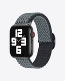 Bracelet Apple Watch en Nylon Ondulé Boucle - Gris