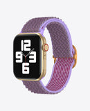 Bracelet Apple Watch en Nylon Ondulé Boucle - Lilas