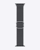 Bracelet Apple Watch en Nylon Tréssé Boucle - Gris Anthracite