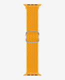 Bracelet Apple Watch en Nylon Tréssé Boucle - Jaune