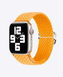 Bracelet Apple Watch en Nylon Tréssé Boucle - Jaune