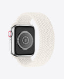 Bracelet Apple Watch en Nylon Tréssé Boucle Unique - Blanc