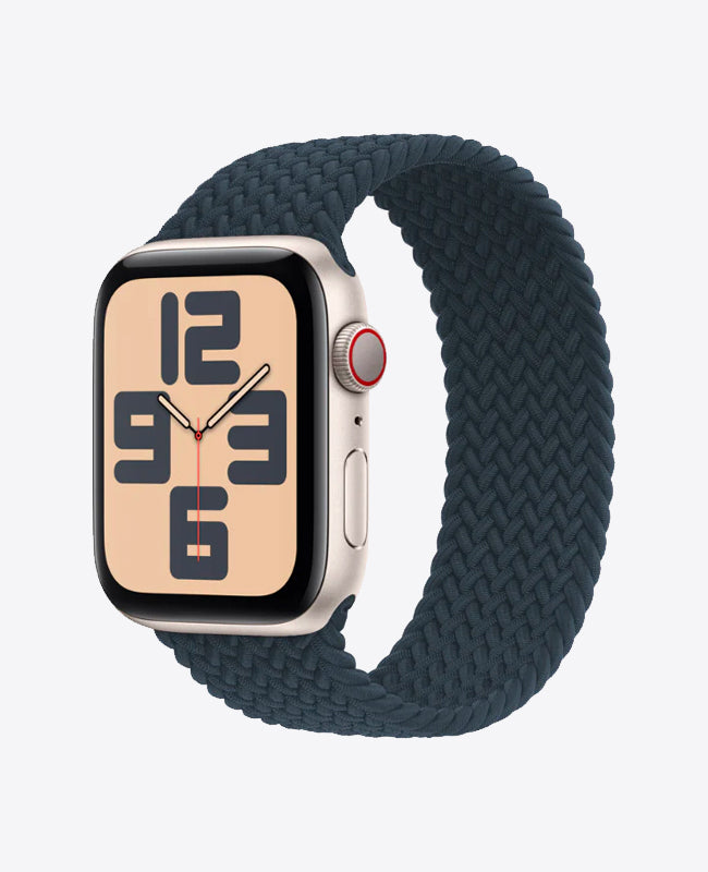 Bracelet Apple Watch en Nylon Tréssé Boucle Unique - Bleu Nuit