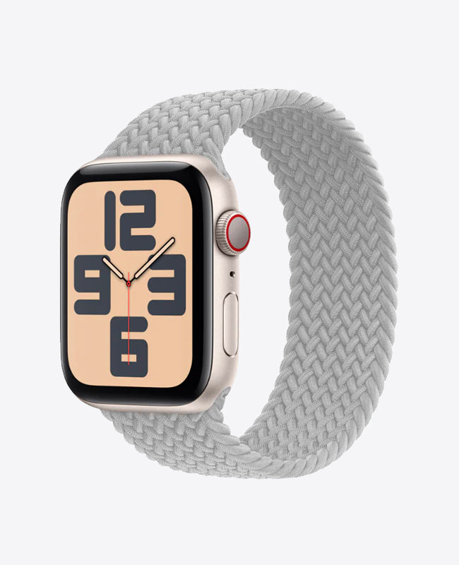 Bracelet Apple Watch en Nylon Tréssé Boucle Unique - Gris