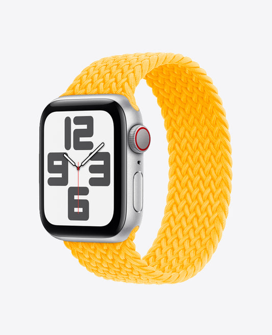 Bracelet Apple Watch en Nylon Tréssé Boucle Unique - Jaune