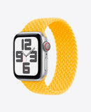 Bracelet Apple Watch en Nylon Tréssé Boucle Unique - Jaune