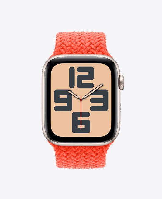 Bracelet Apple Watch en Nylon Tréssé Boucle Unique - Orange