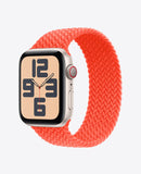 Bracelet Apple Watch en Nylon Tréssé Boucle Unique Orange Yuzfool