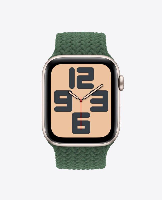 Bracelet Apple Watch en Nylon Tréssé Boucle Unique - Vert Sapin