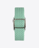 Bracelet Apple Watch en Nylon Tréssé Boucle - Vert Pistache