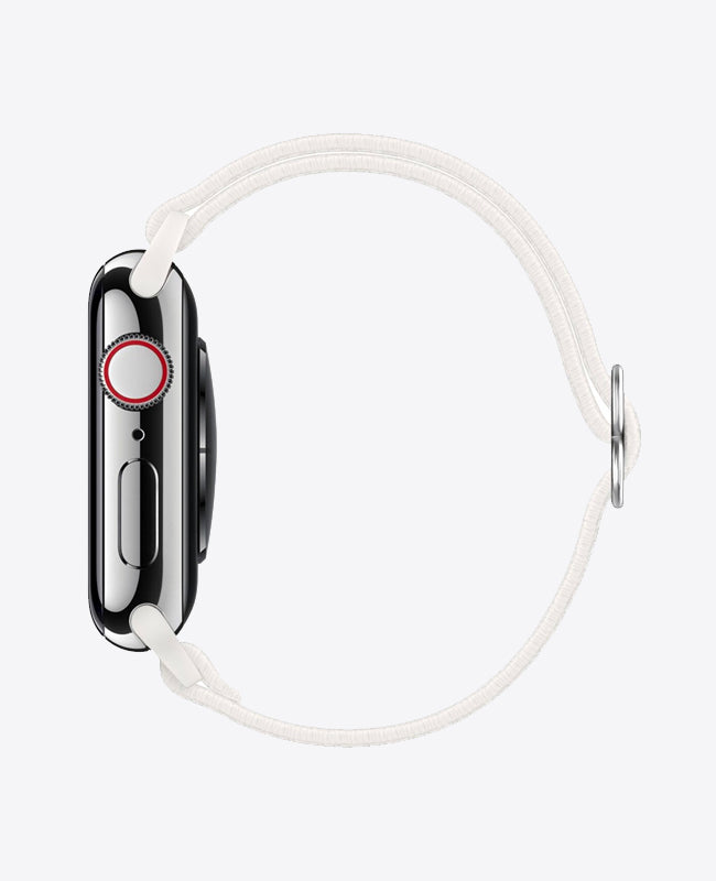 Bracelet Apple Watch en Nylon Élastique - Blanc