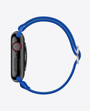 Bracelet Apple Watch en Nylon Élastique - Bleu Mer