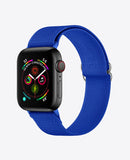 Bracelet Apple Watch en Nylon Élastique - Bleu Mer