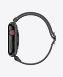 Bracelet Apple Watch en Nylon Élastique - Gris Anthracite