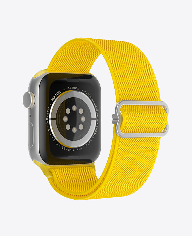 Bracelet Apple Watch en Nylon Élastique - Jaune