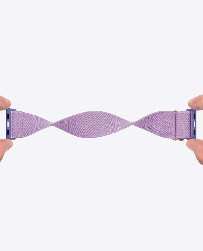 Bracelet Apple Watch en Nylon Élastique - Lilas