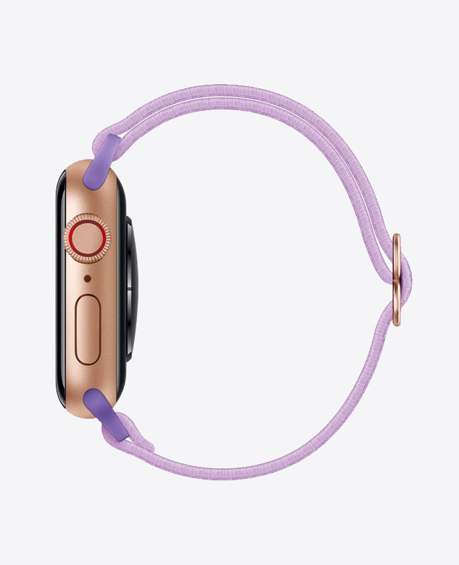 Bracelet Apple Watch en Nylon Élastique - Lilas