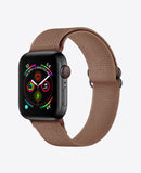 Bracelet Apple Watch en Nylon Élastique - Marron